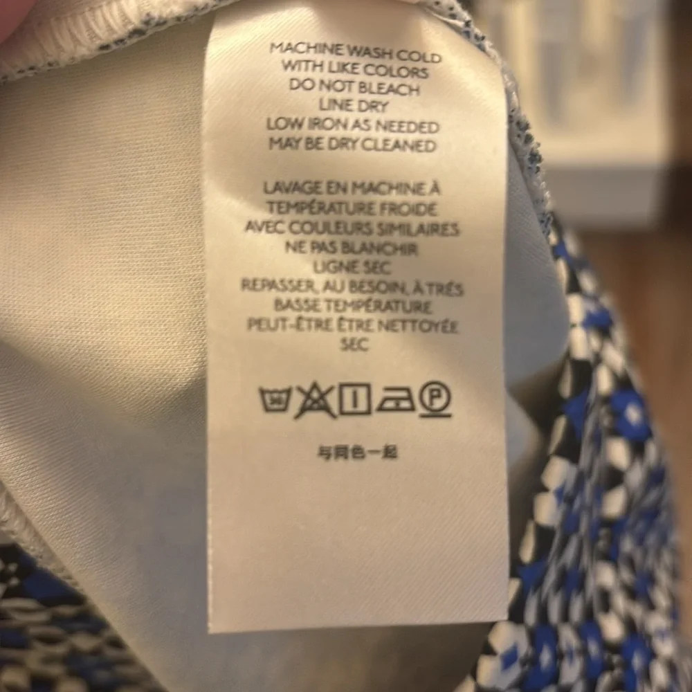 Maeve Blue and White Patterned Flare Pants - Picture 8 of 11